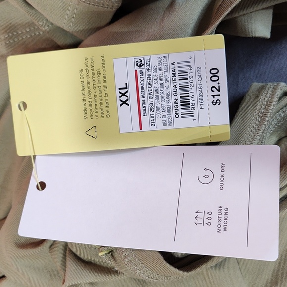 All in Motion Racerback Tank Top Olive Green - Picture 9 of 9